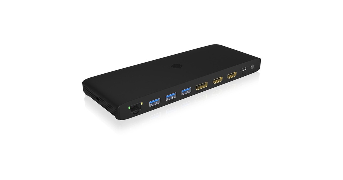 ICY BOXIB-DK2416-C 11-in-1 USB Type-C DockingStation with triple video output  (Zwart)