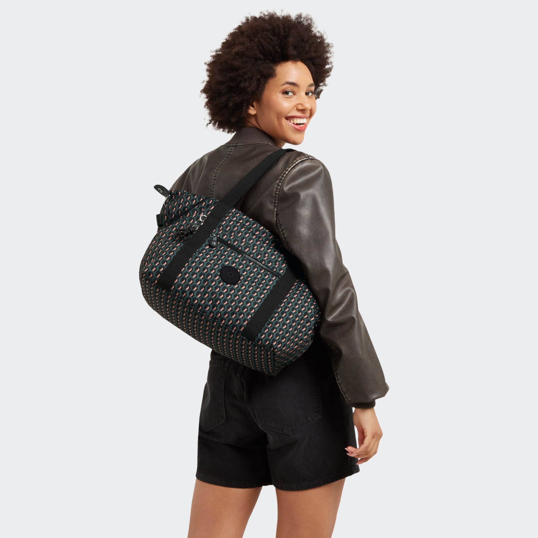 ART Grand sac à main avec sangles détachables - 3D K Pink