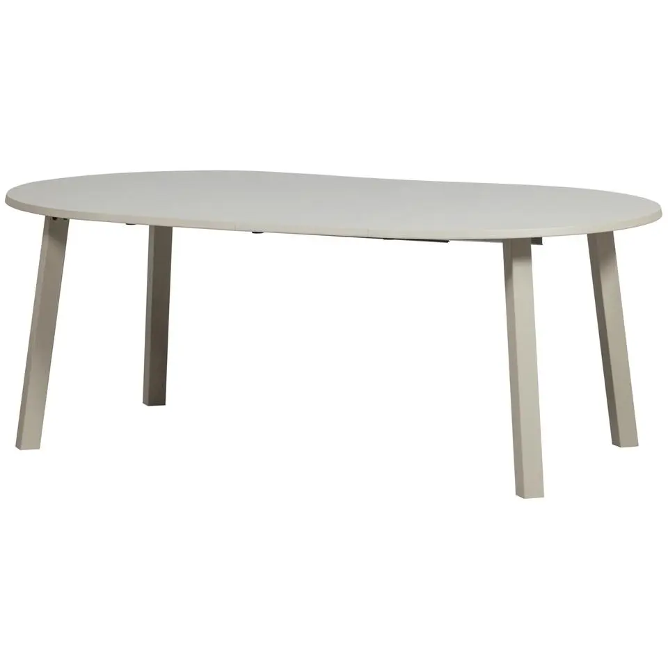 WOOOD Janne Uitschuifbare Eettafel Rond 120Ø cm - Eiken - Dakargrau