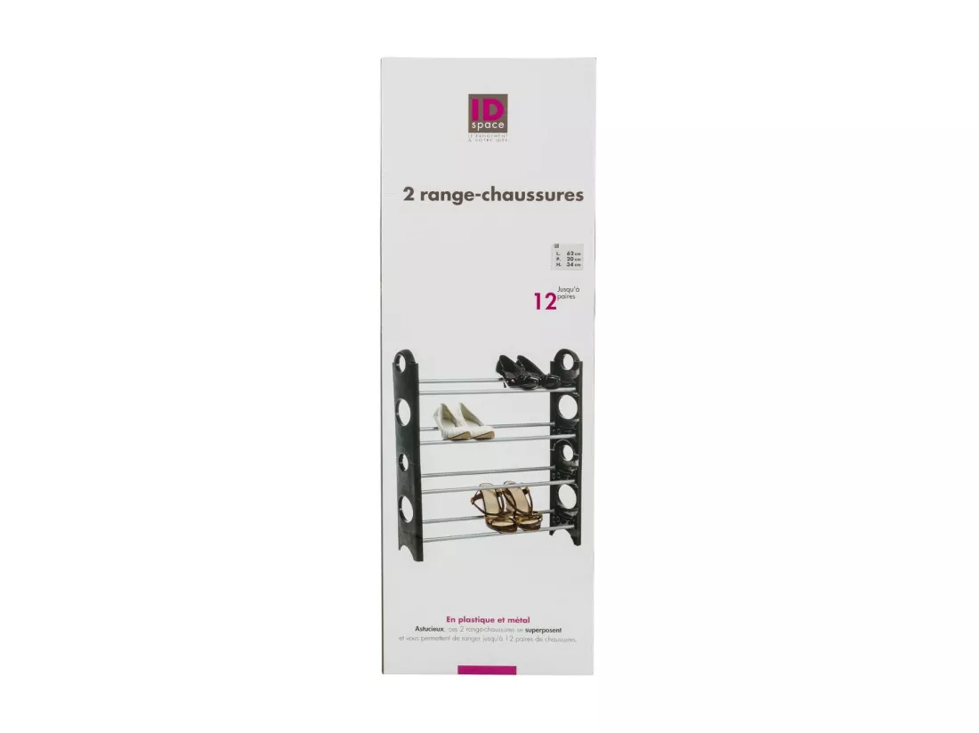 Lot de 2 Rack à Chaussures 