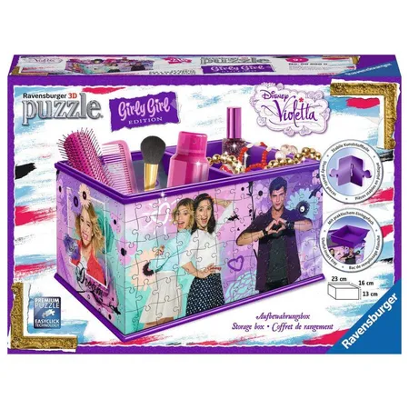 Ravensburger 3D Puzzle Aufbewahrungsbox Disney Violetta, 216 Teile