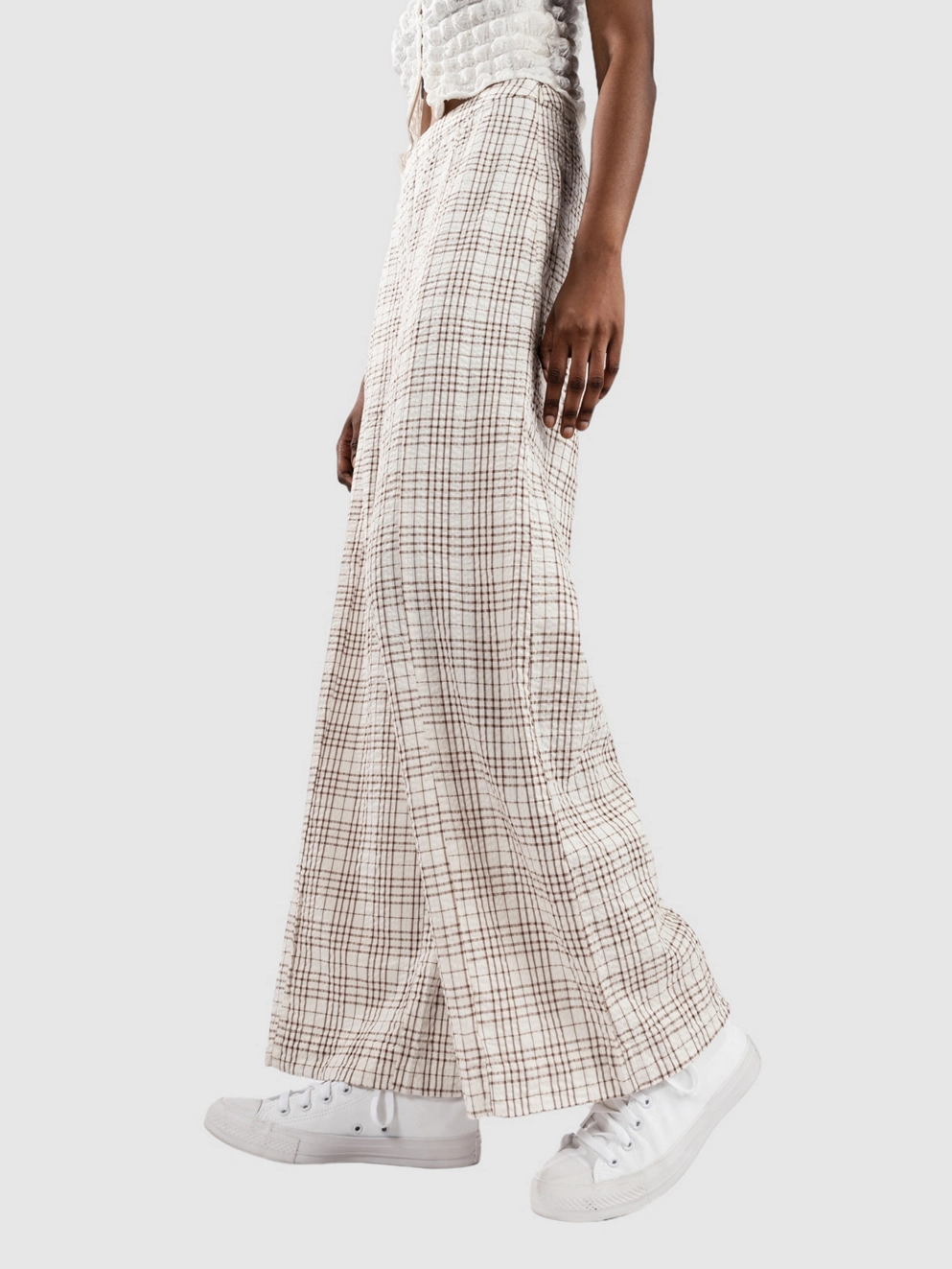 Rhythm Rumi Check Pants natural