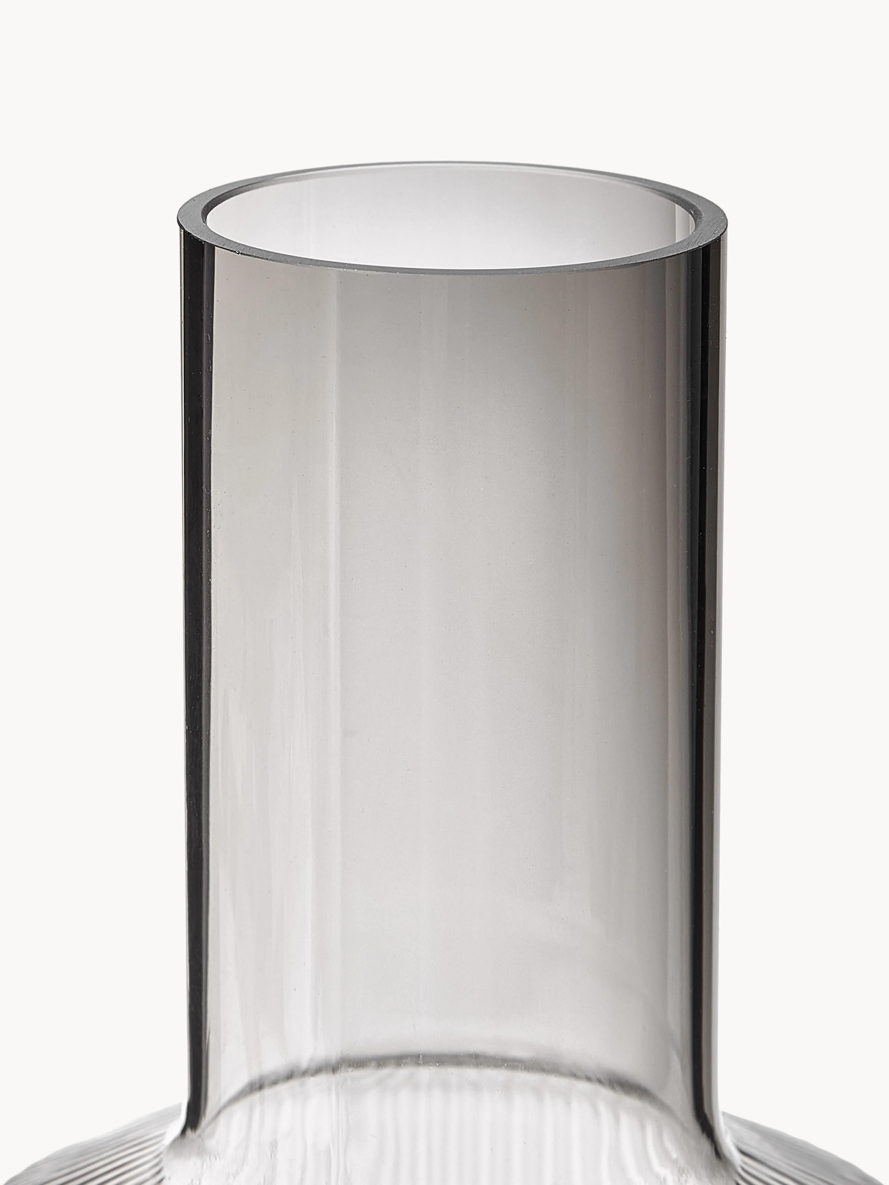 Mondgeblazen karaf Ripple met groefreliëf, 1 L