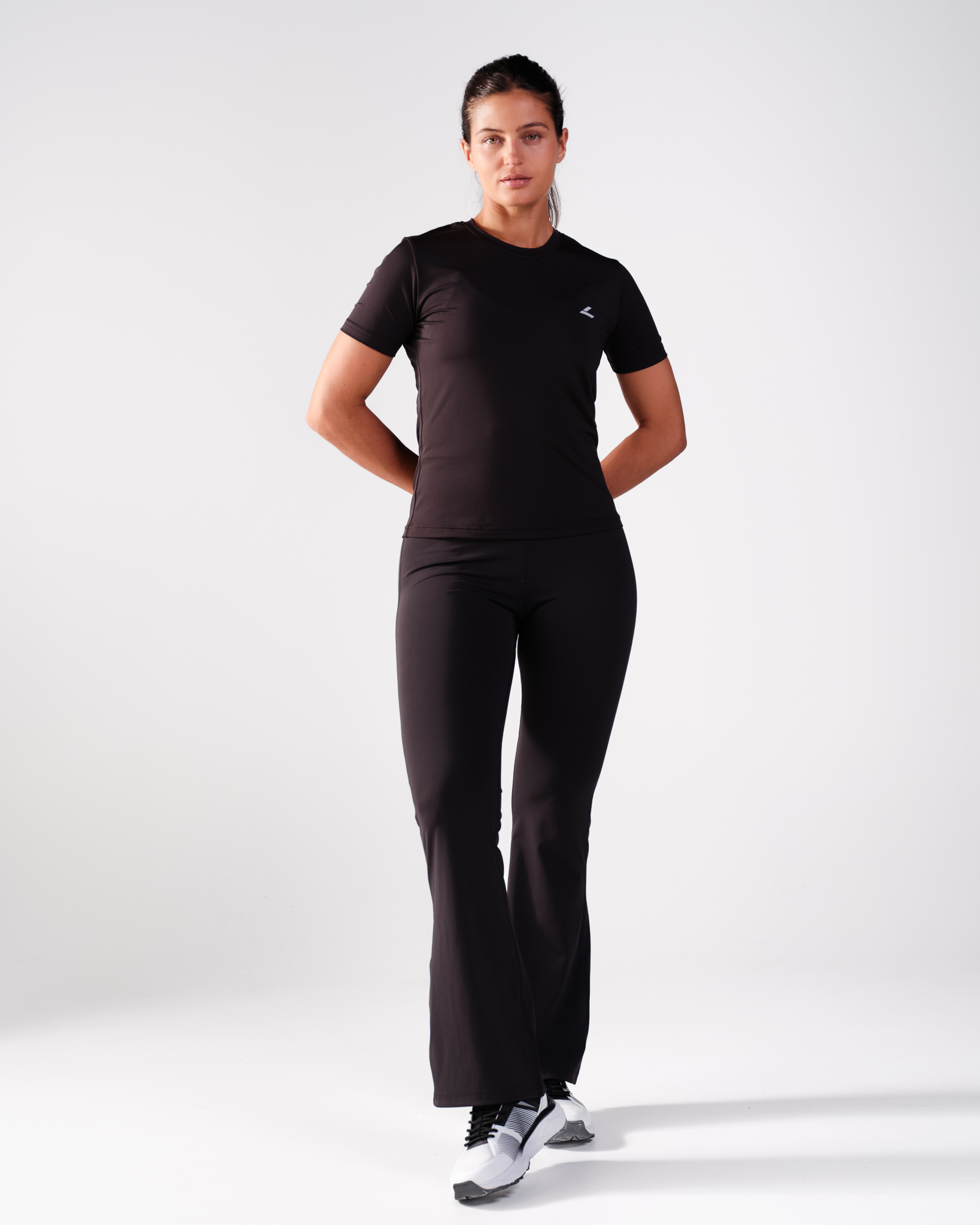 LEVITY Lotus Flare Pants Black
