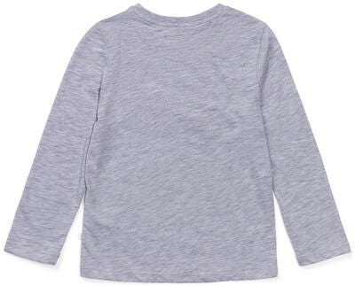 Luca & Lola Lauro Langermet T-Skjorte, Grey Melange