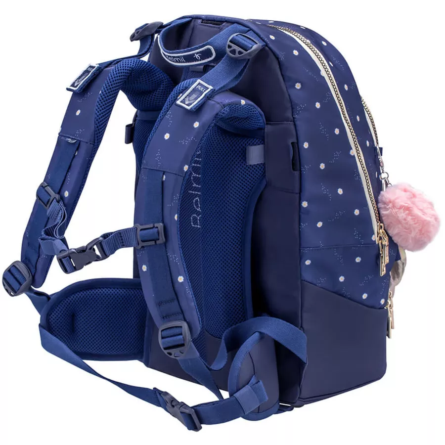 Belmil Schulrucksack 2-IN-1 Schulrucksack & Gürteltasche Daisy