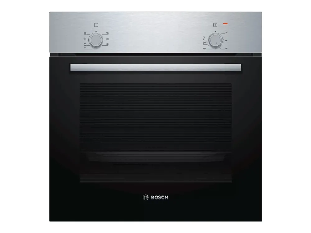 Bosch HBF010BR1S Serie | 2, Indbygningsovn, 60 x 60 cm, rustfrit stål