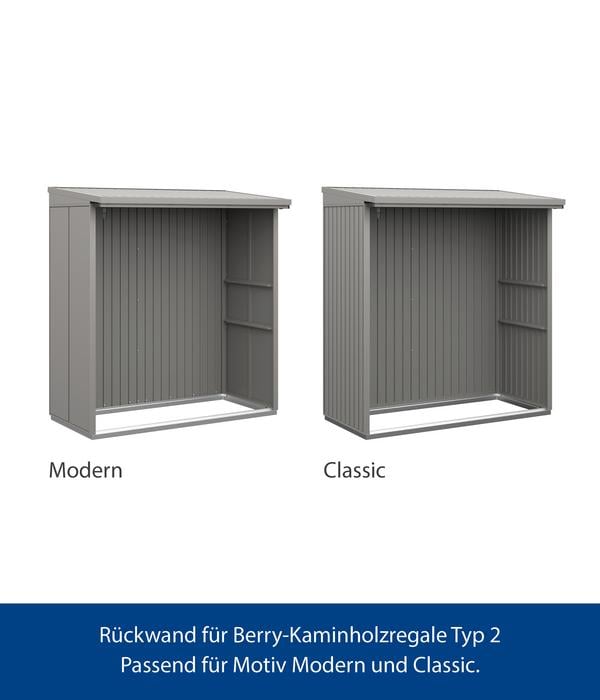 Hörmann Rückwand für Berry-Kaminholzregal