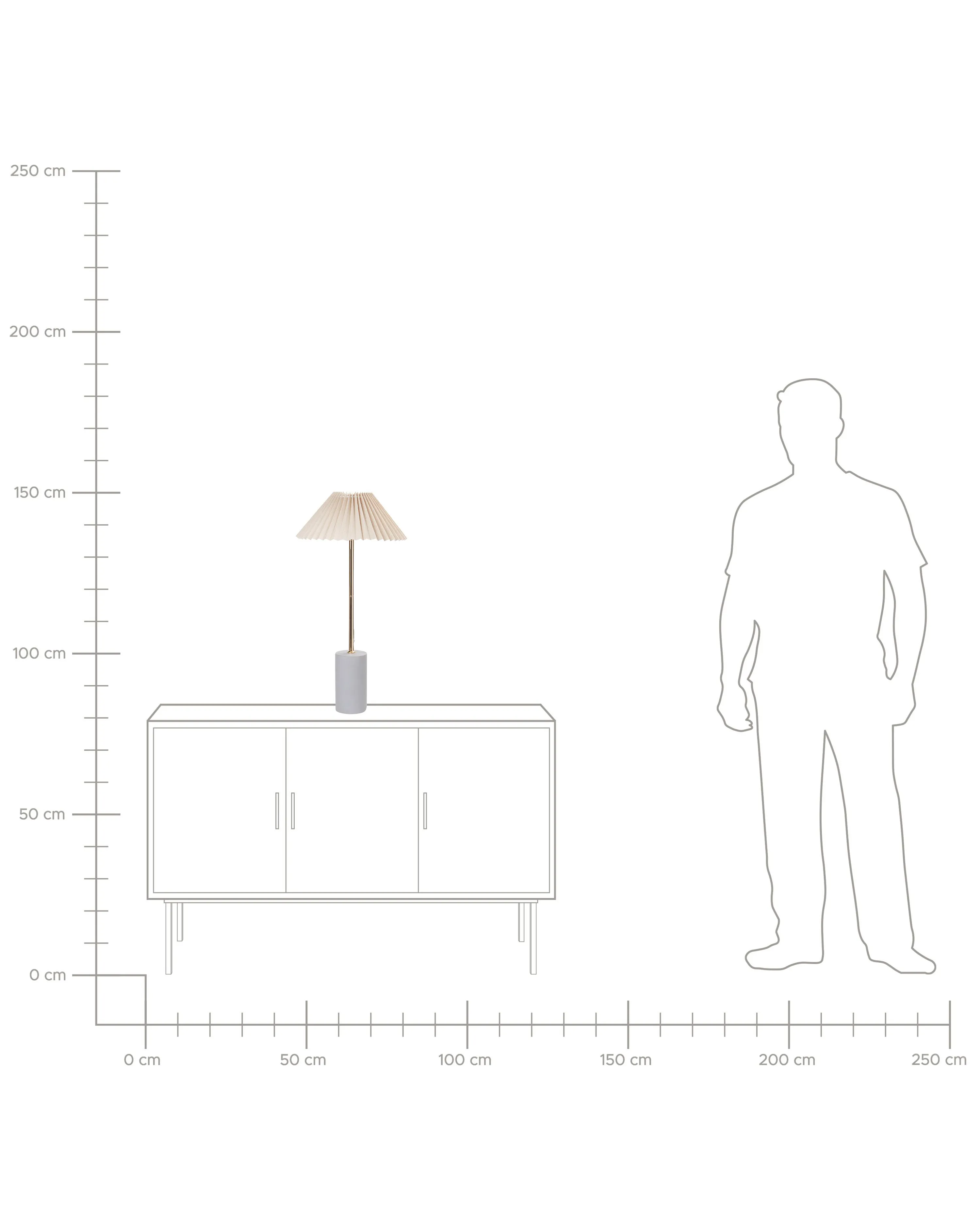 Tafellamp BALUARTE Kunstlinnen Beige