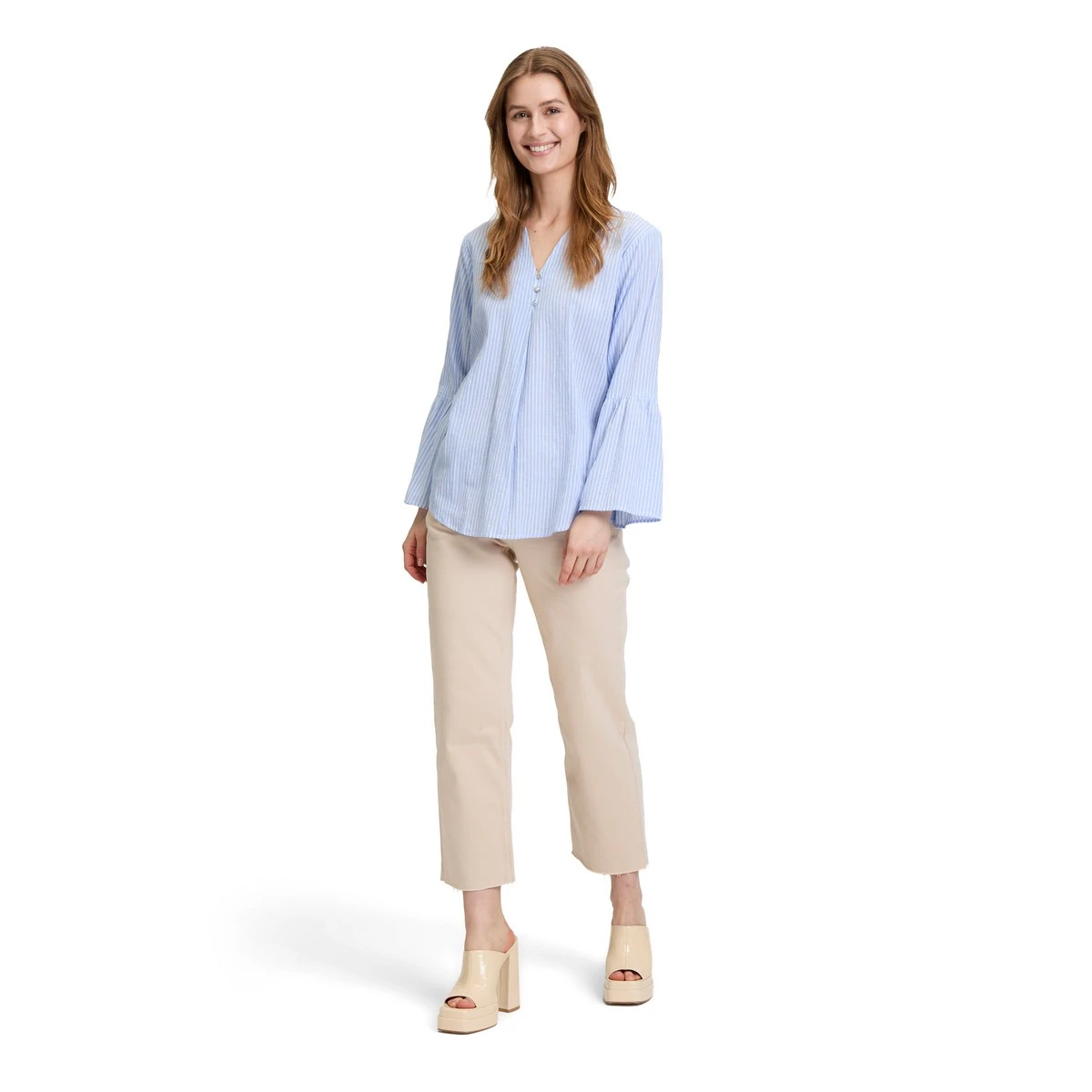 Dames Blouse 25015 blouse streep oversized