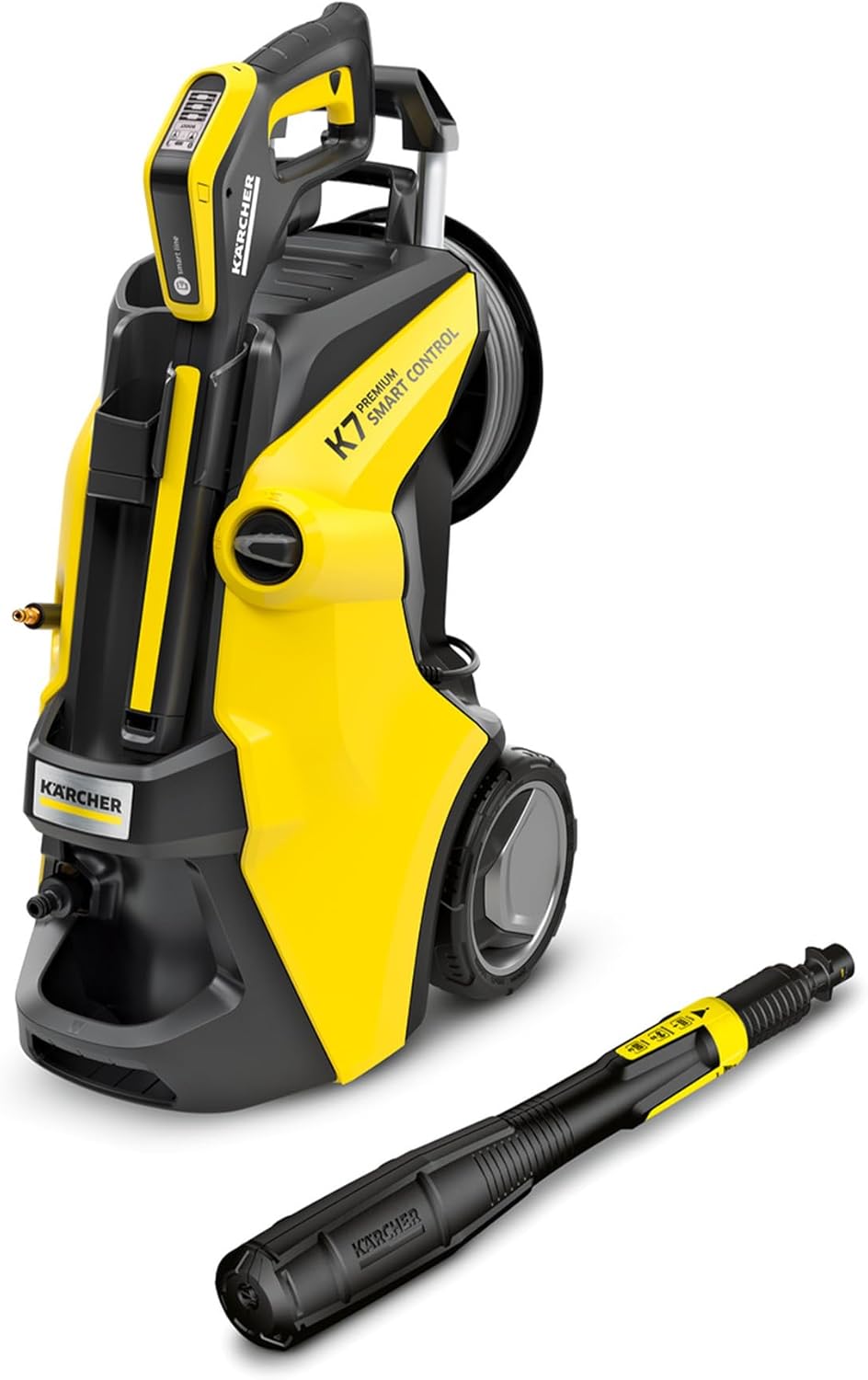 Kärcher Hochdruckreiniger K 7 Premium Smart Control Flex, Druck: max. 180 bar, Fördermenge: 600 l/h, Fläche: 60 m²/h, Wasserfilter, Gewicht: 17,9 kg, Flex-Hochdruckschlauch, Multi Jet-Strahlrohr