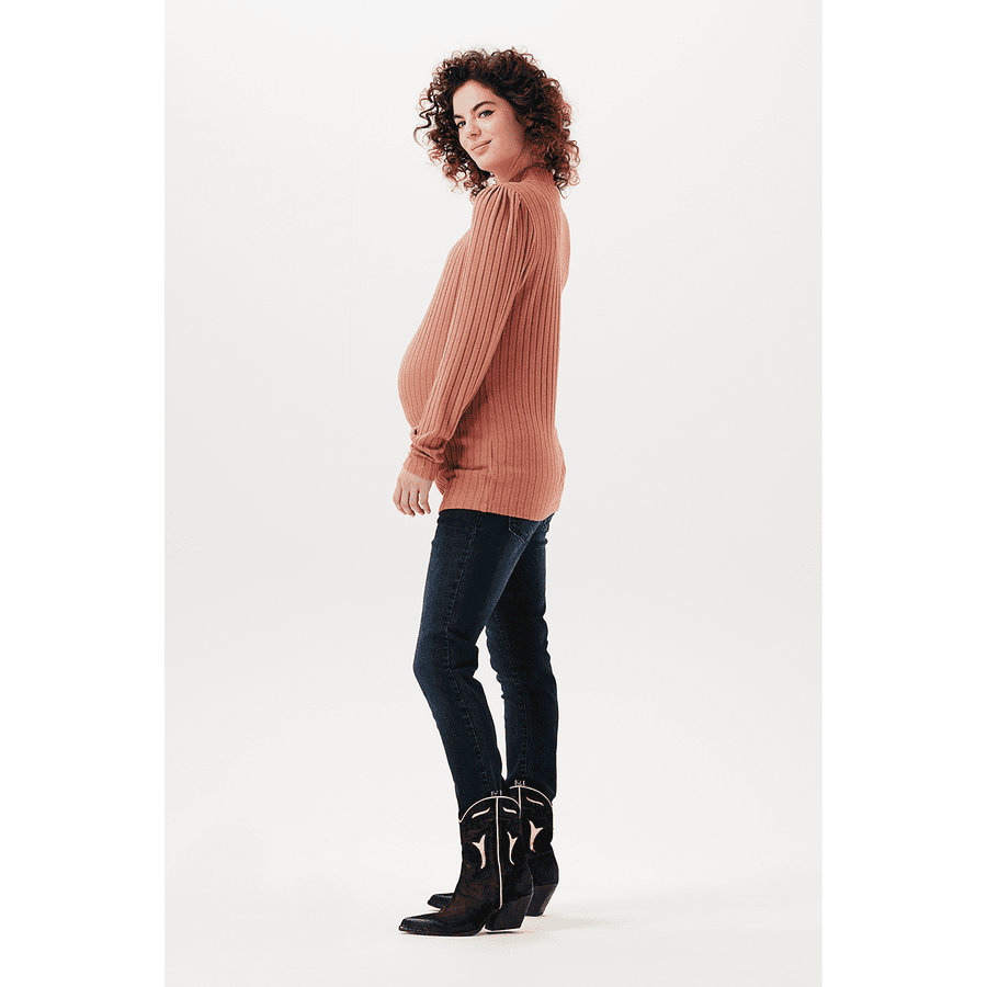 SUPERMOM Langarmshirt Casey Copper Brown