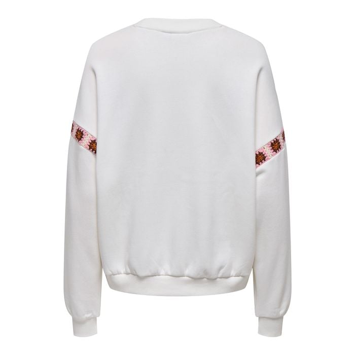 Only Luni Crew Neck Embroidery Sweater Dames