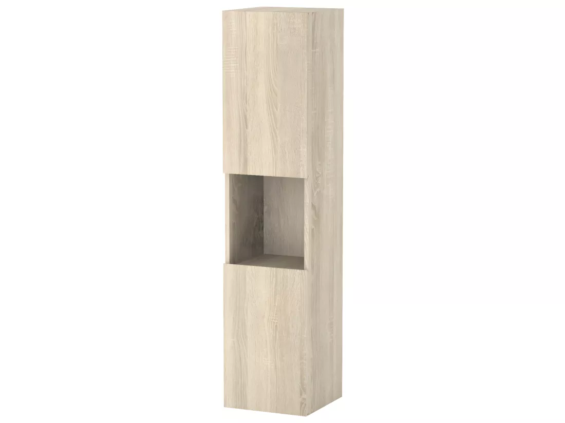 Meuble salle de bain nuturel meuble colonne salle de bain à suspendre 30x30x131.5(L*W*H)cm