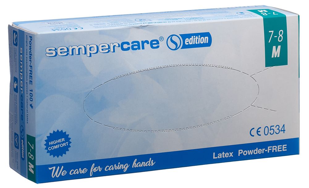 SEMPERCARE Edition Handschuhe Latex M ungepudert 100 Stk
