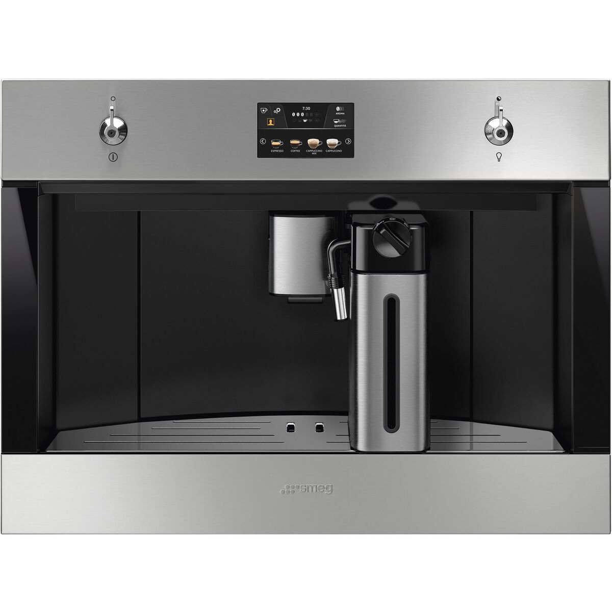 Innebygget kaffemaskin 60 cm, Rustfritt Stål
