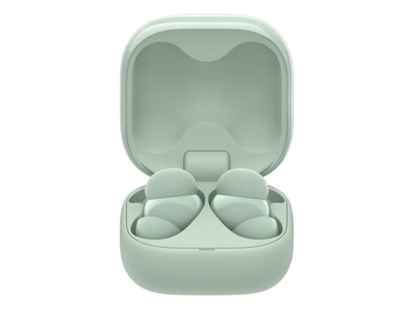 Sony LinkBuds Fit - True wireless-hodetelefoner med mikrofon - i øret - Bluetooth - aktiv støydemping - grønn