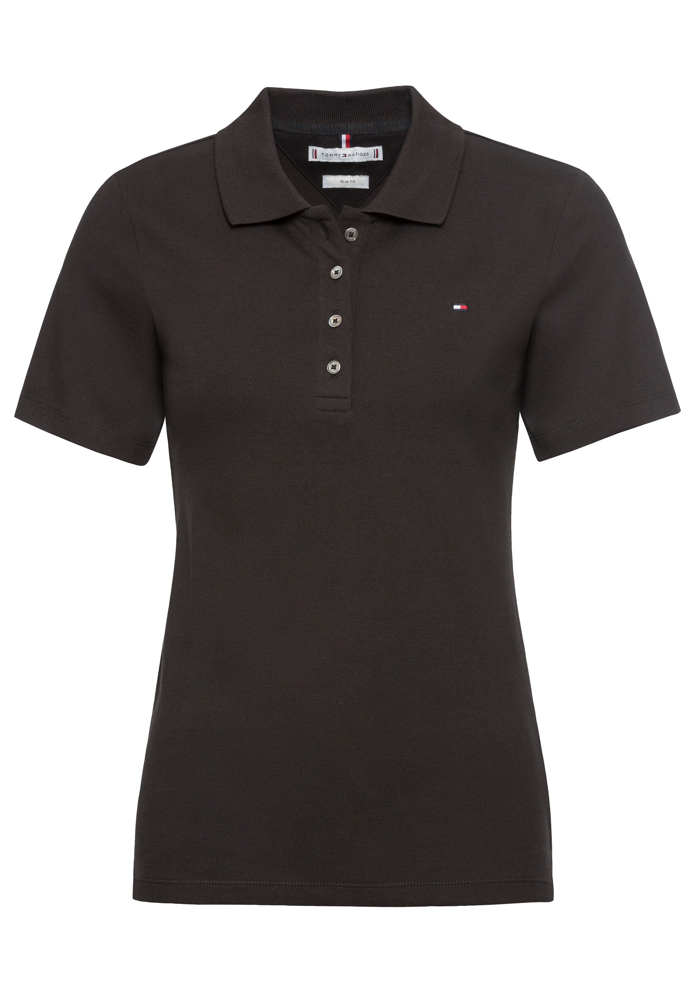 Tommy Hilfiger Poloshirt »1985 SLIM PIQUE POLO SS«, mit Tommy Hilfiger Logo-Flag