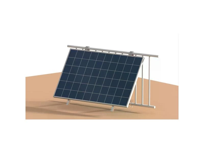 autosolar Solaranlage Balkonkraftwerk 600W, W-Halter Plug & Play Balkonkraftwerk mit zwei Solarpanels und MI600v2 Wechselrichter