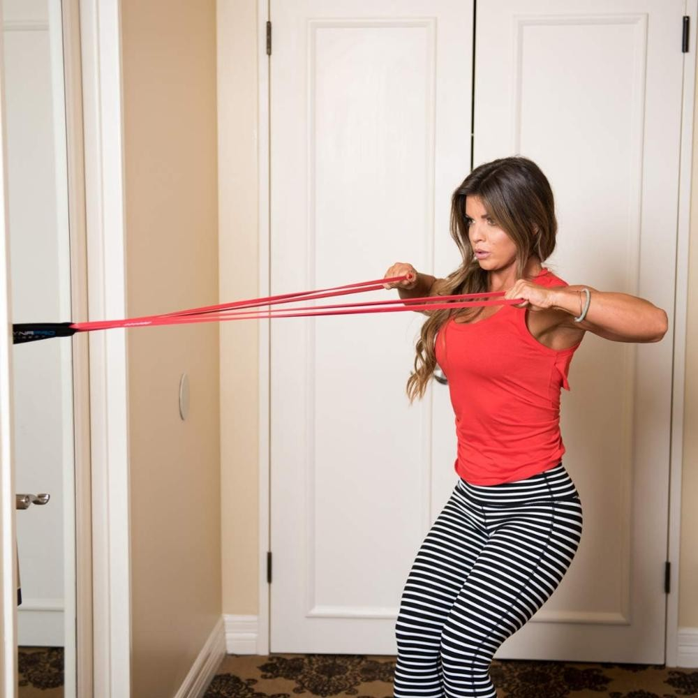(2er Set) XXL Türanker Hilfsmittel für Fitness Wiederstandsbänder Home Workout Ausrüstung - Schwarz
