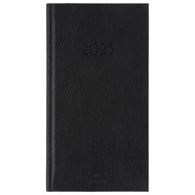 Agenda London - 1 semaine sur 2 pages - 9,5 x 17,5 cm - noir - Oberthur