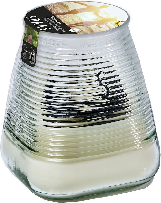 Spaas citronellakaars Ginger Love kruidig wit 45 uur D 9 H 9,8 cm