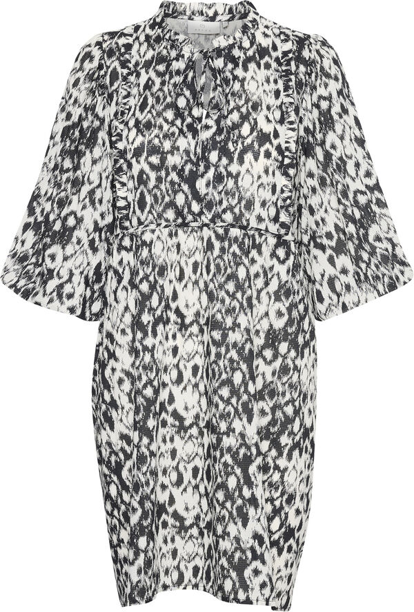 Kaffe KAdagmar Short Dress Turtledove / black graphic