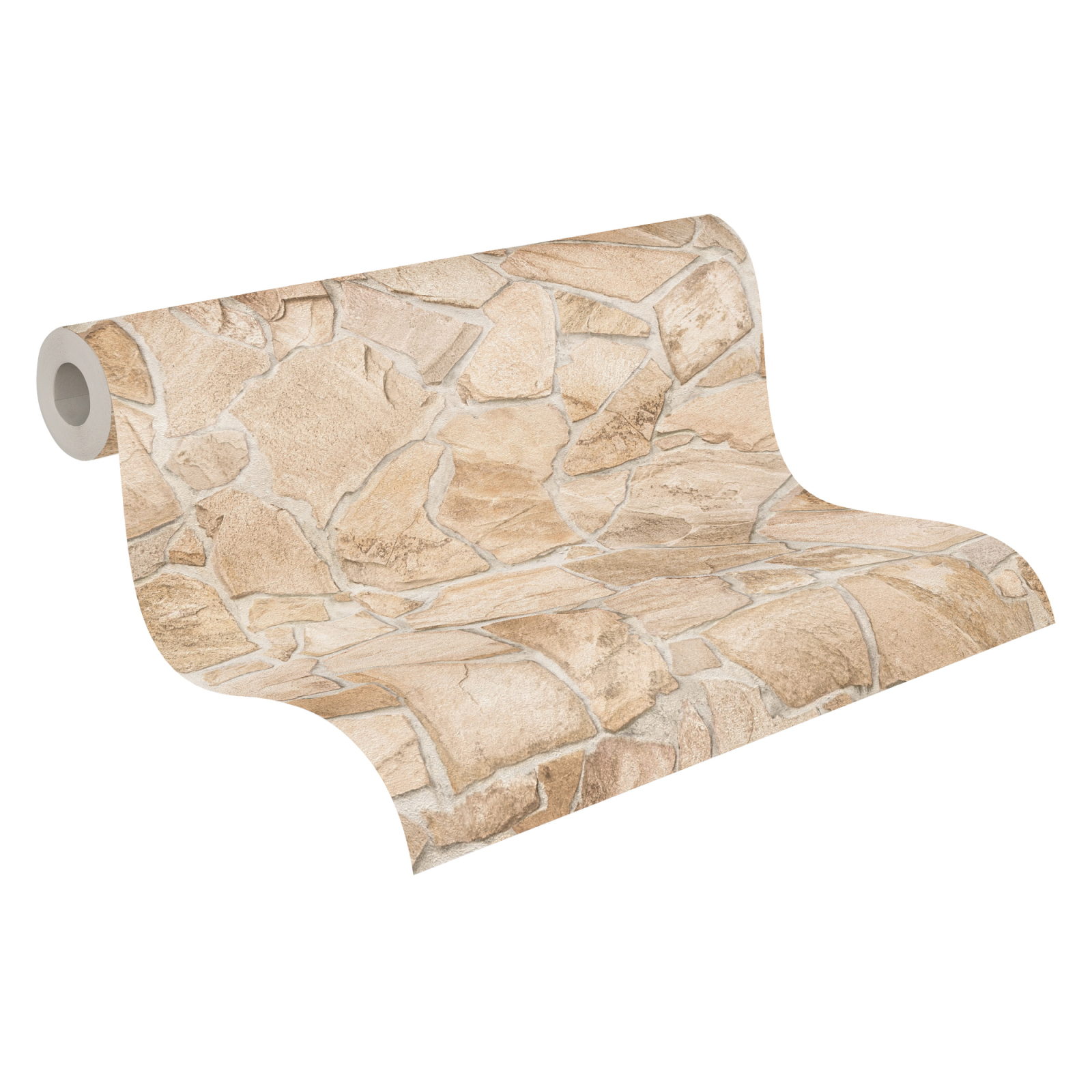 A.S. Creation Vliestapete BRICKS & STONES - beige-braun - Steinoptik - 10 Meter