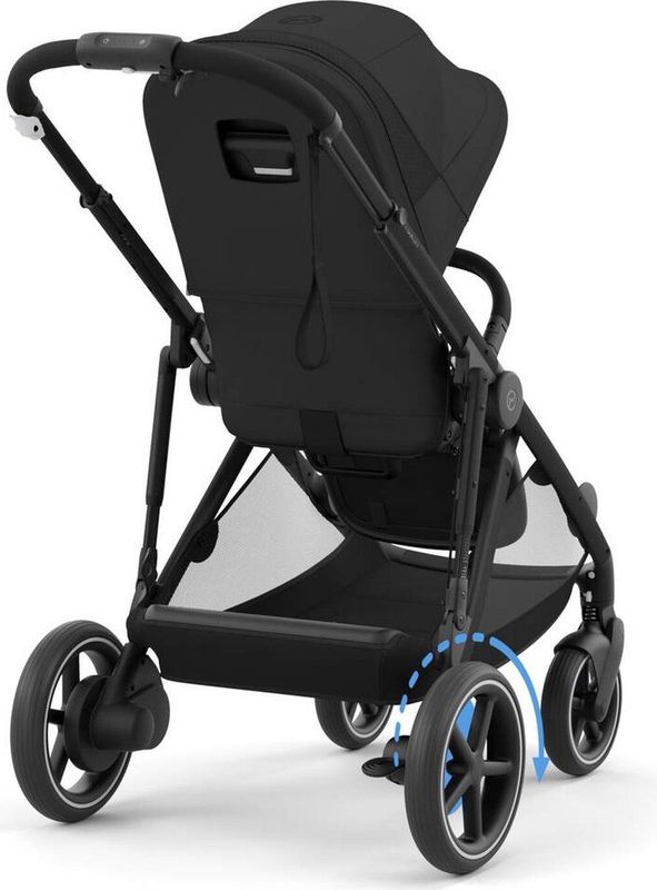 Cybex e-Gazelle S - Kinderwagen - Moon Black - Black Frame