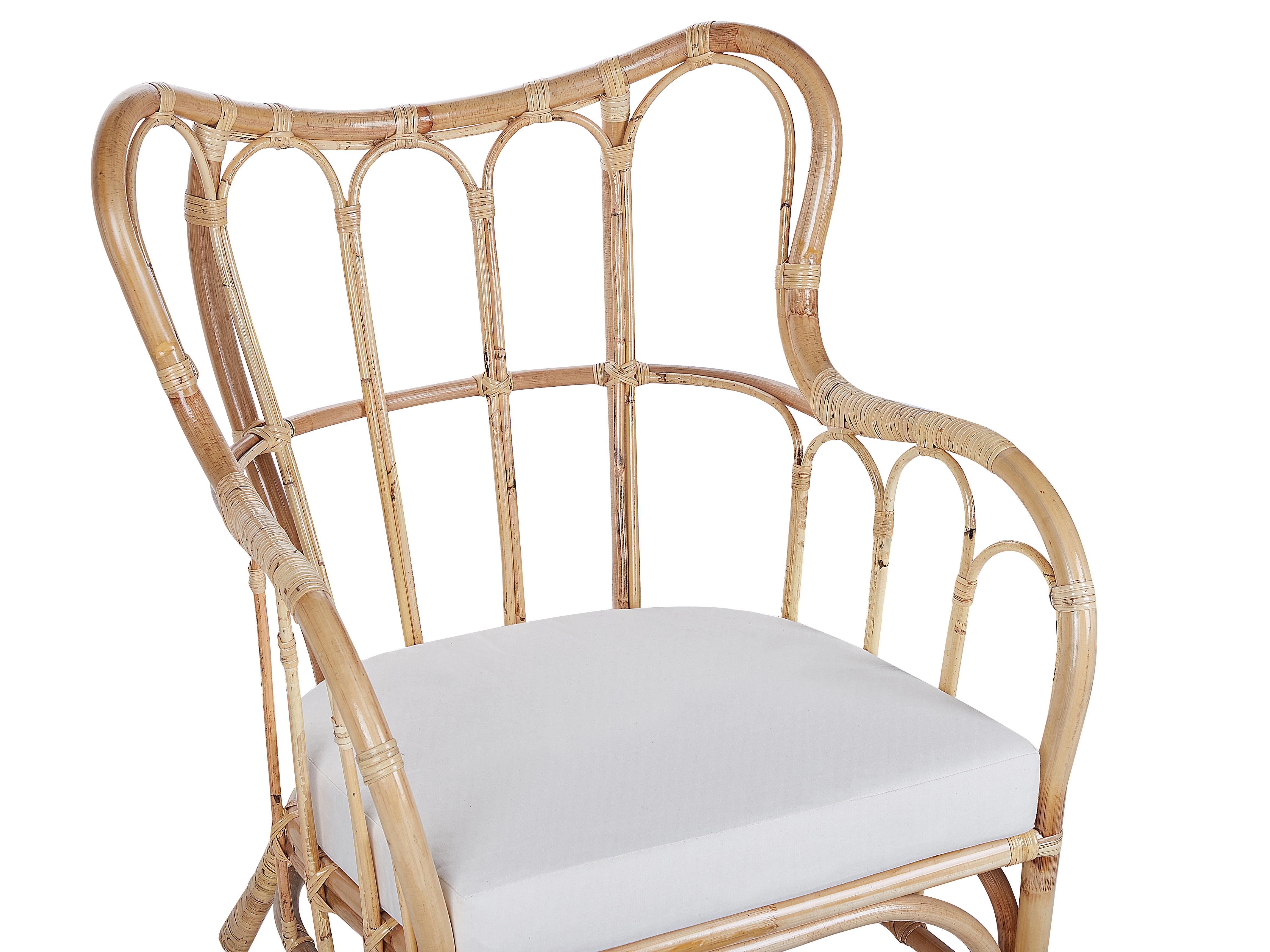 Loungeset met tafel 4-zits BRINDISI Rotan Natuurlijk