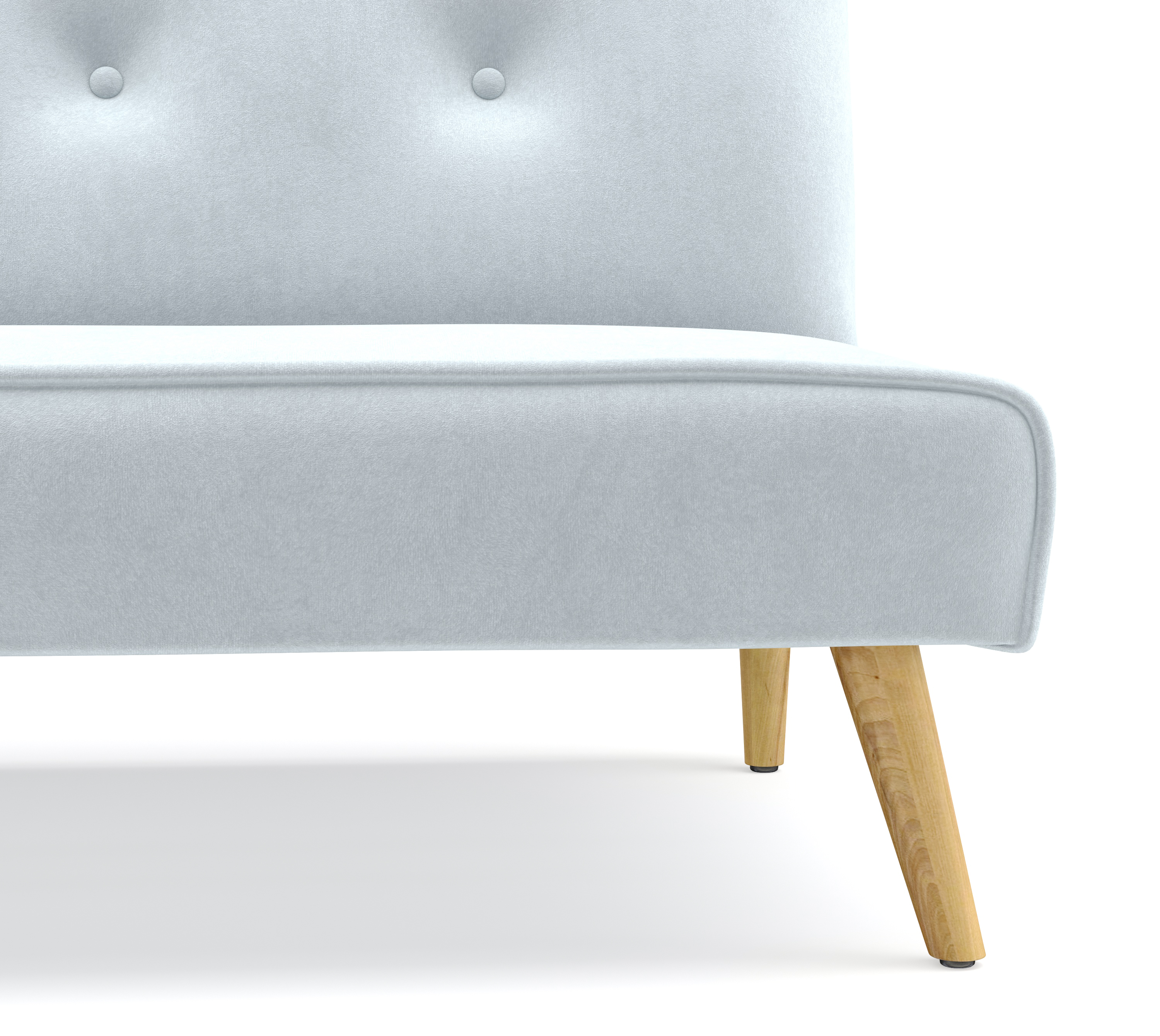 Schlafsofa Samt LEA hellblau