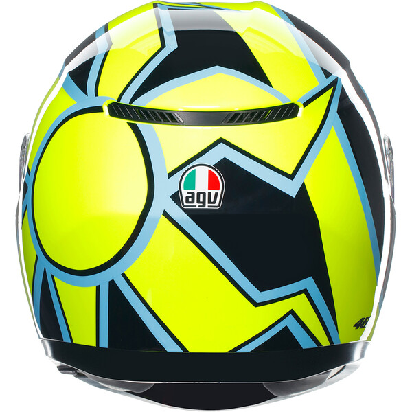 AGV - Casque K3 Rossi Winter Phillip Island 2005 Jaune / Noir