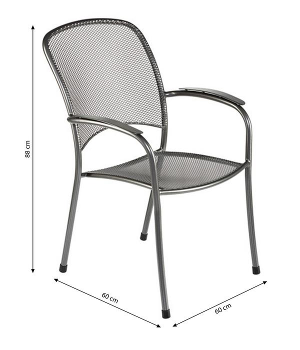 MWH Metall-Stapelsessel Carlo