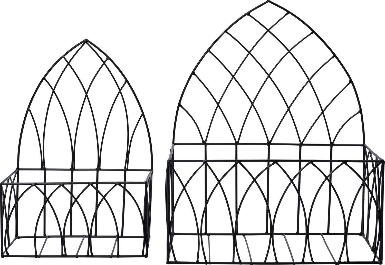 Intratuin wandplanter zwart 25 x 13 x 37 cm