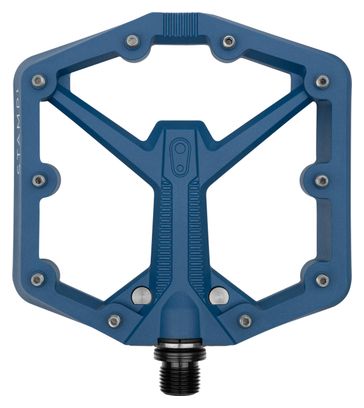 Paire de Pédales Plates Crankbrothers Stamp 1 Gen 2 - Large Bleu