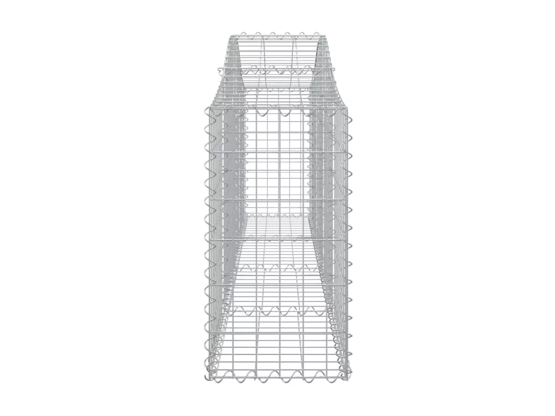 Paniers à gabions arqués 18 pcs 200x30x60-80 Fer galvanisé
