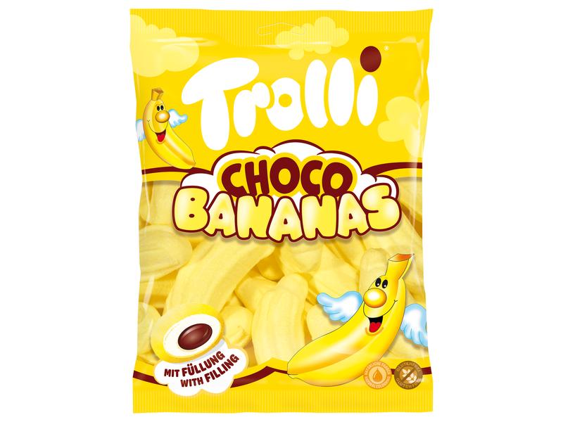 Trolli Süssigkeit Schoko Bananen 150 g Tropische Schokobananen