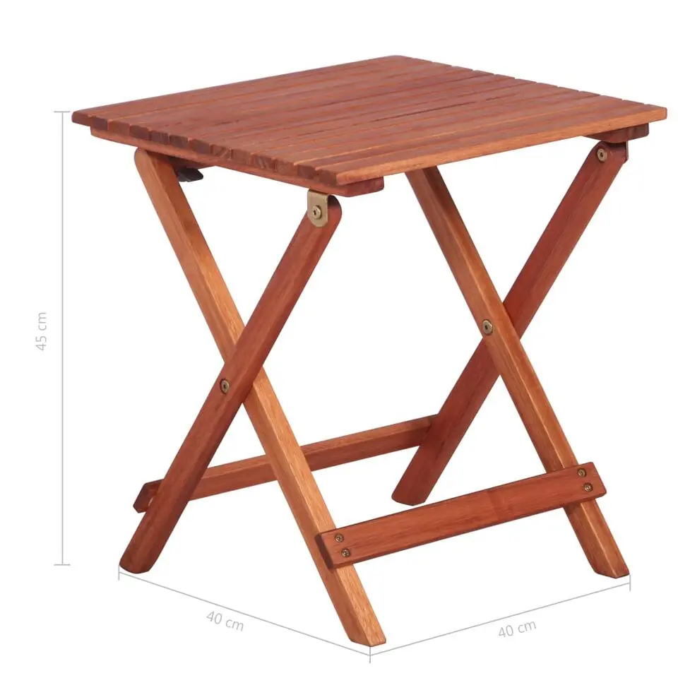 vidaXL - Bistroset voor kinderen - Bruin - Hout - 3 stuks