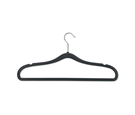 6 extraschmale Kleiderbügel, schwarz