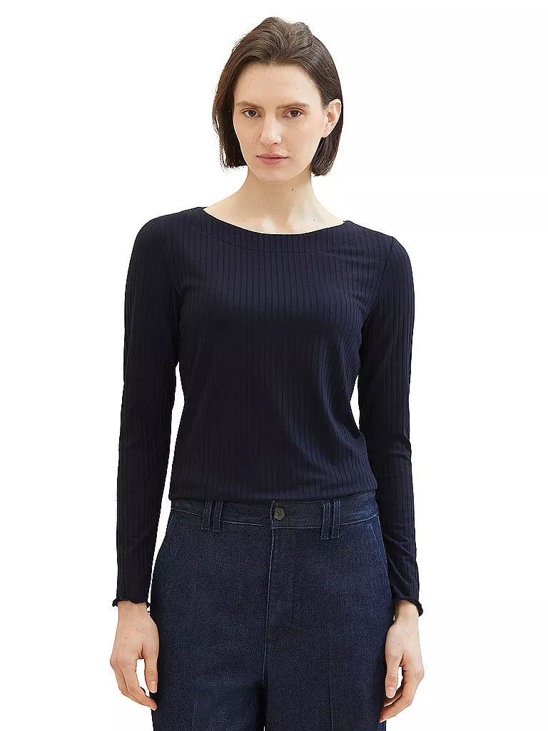 TOM TAILOR Langarmshirt  blau