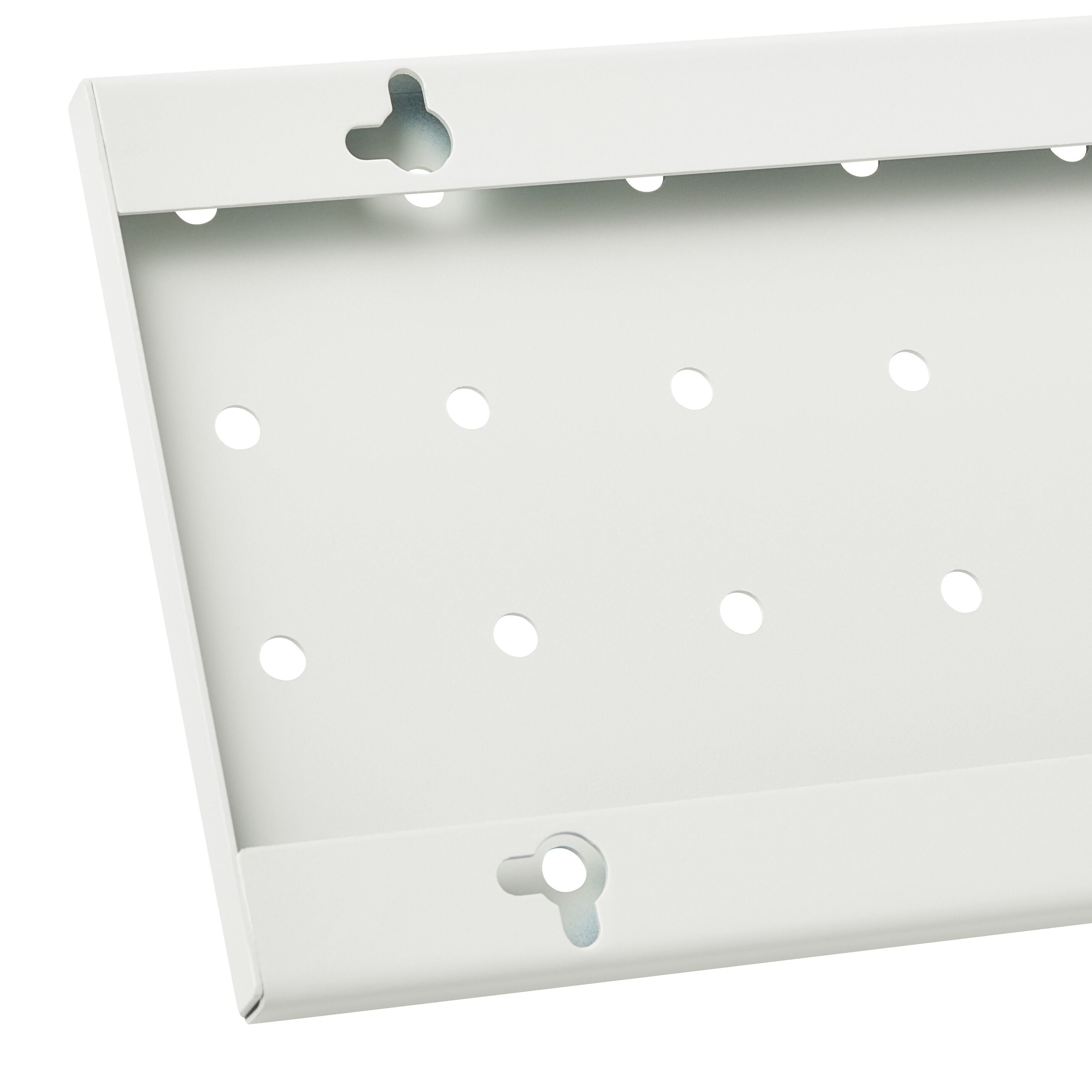 BELLO Lochplatte - Weiss / B: 57.2 cm x T: 1.2 cm x H: 12.7 cm