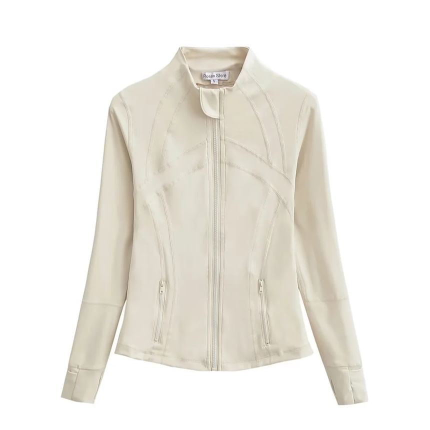 Florentine - Slim fit jas met opstaande kraag en rits