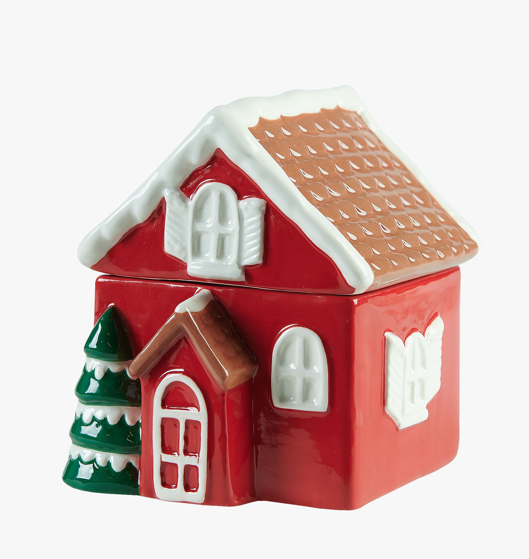 Krukke m/lokk offwhite - 10x10,5x12,5 cm