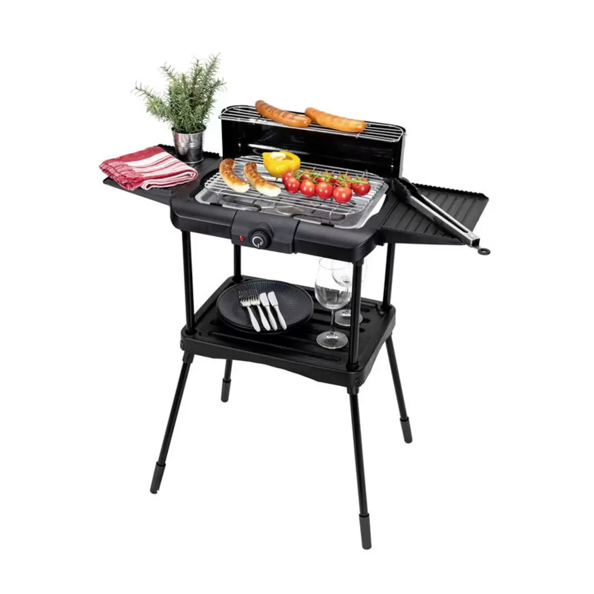 Elektrogrill Fly Schwarz