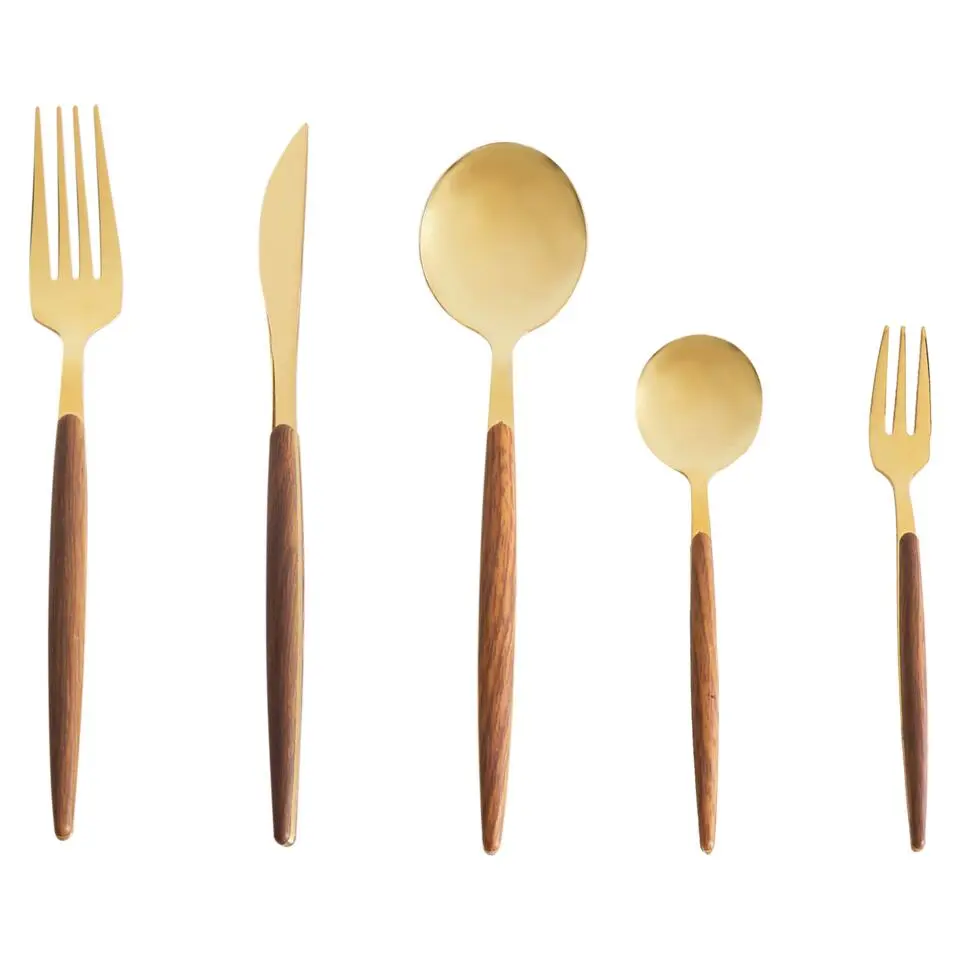 GEMELLI - Bestekset 30-delig - Goud - RVS