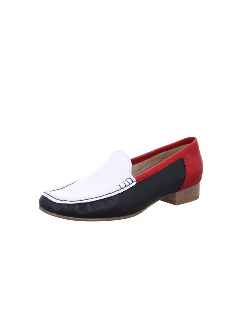 Slipper Atlanta weiß blau rot