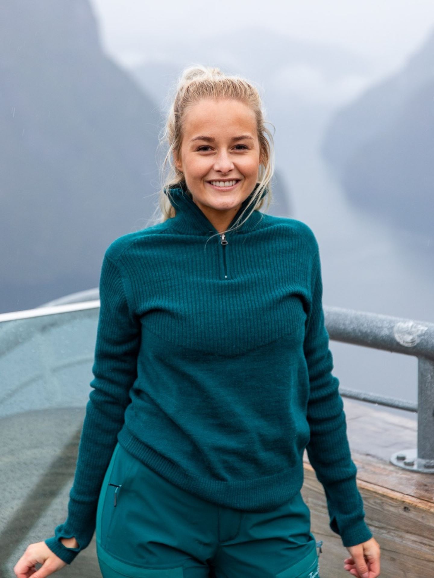 Flåm Half Zip Ullgenser