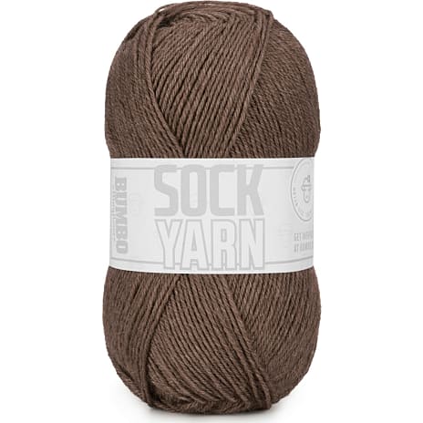 BUMBO Uldblanding Strømpegarn - Brun 131