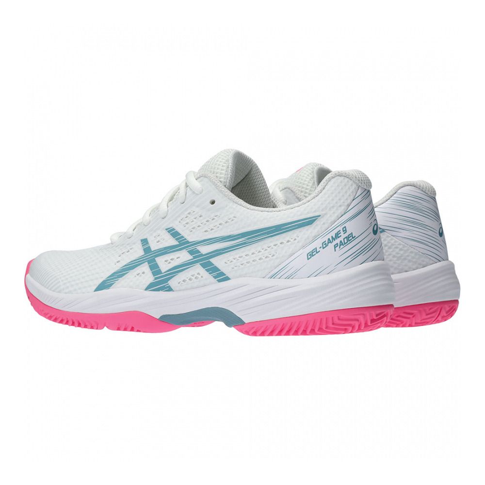 Asics GEL-GAME 9 PADEL - Chaussures de padel Femme white/gris blue