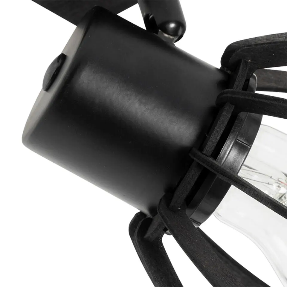 Qazqa wandlampen fotu zwart e27